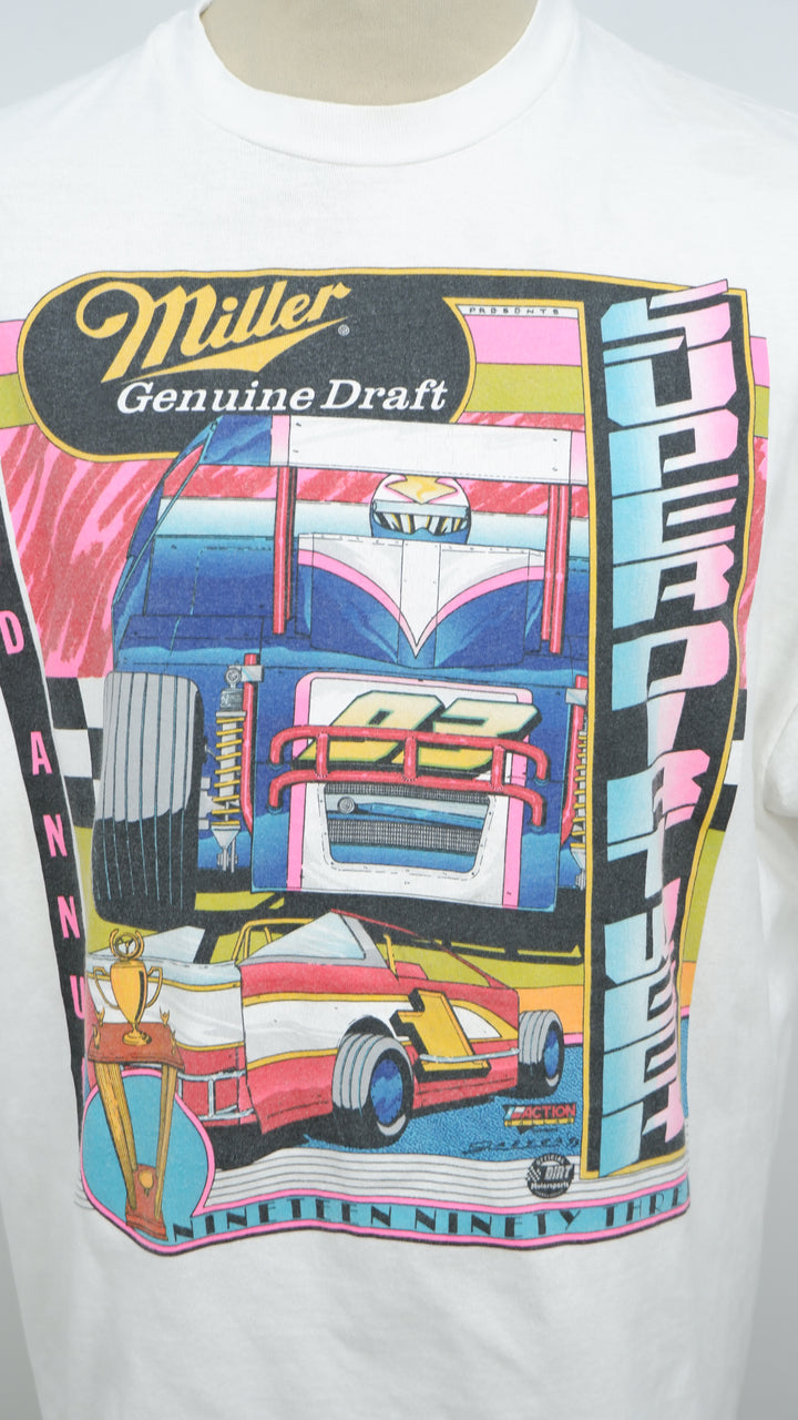 1993 Miller 22nd Annual Super Dirt Week Single Stitch VTG T-Shirt Made In USA