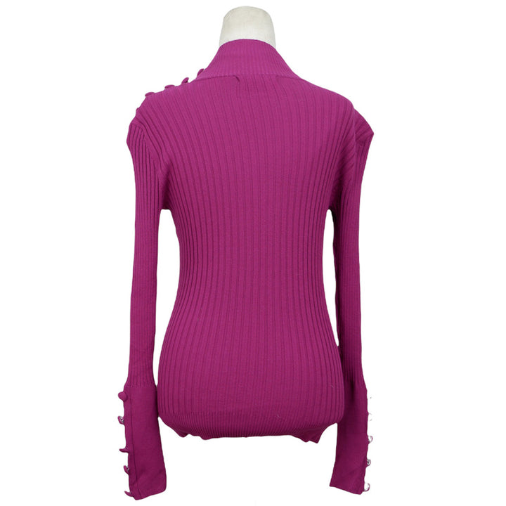 Ladies International Concepts Long Sleeve Close Neck Sweater