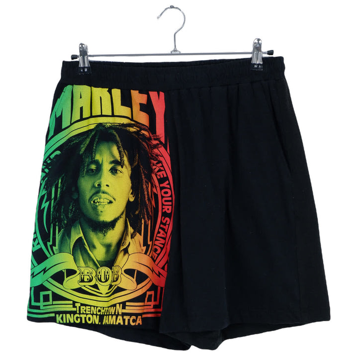 Mens FR Rework Bob Marley Black Shorts