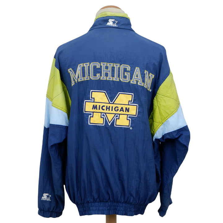 Starter Michigan Wolverines Full Zip Vintage Winbreaker Jacket