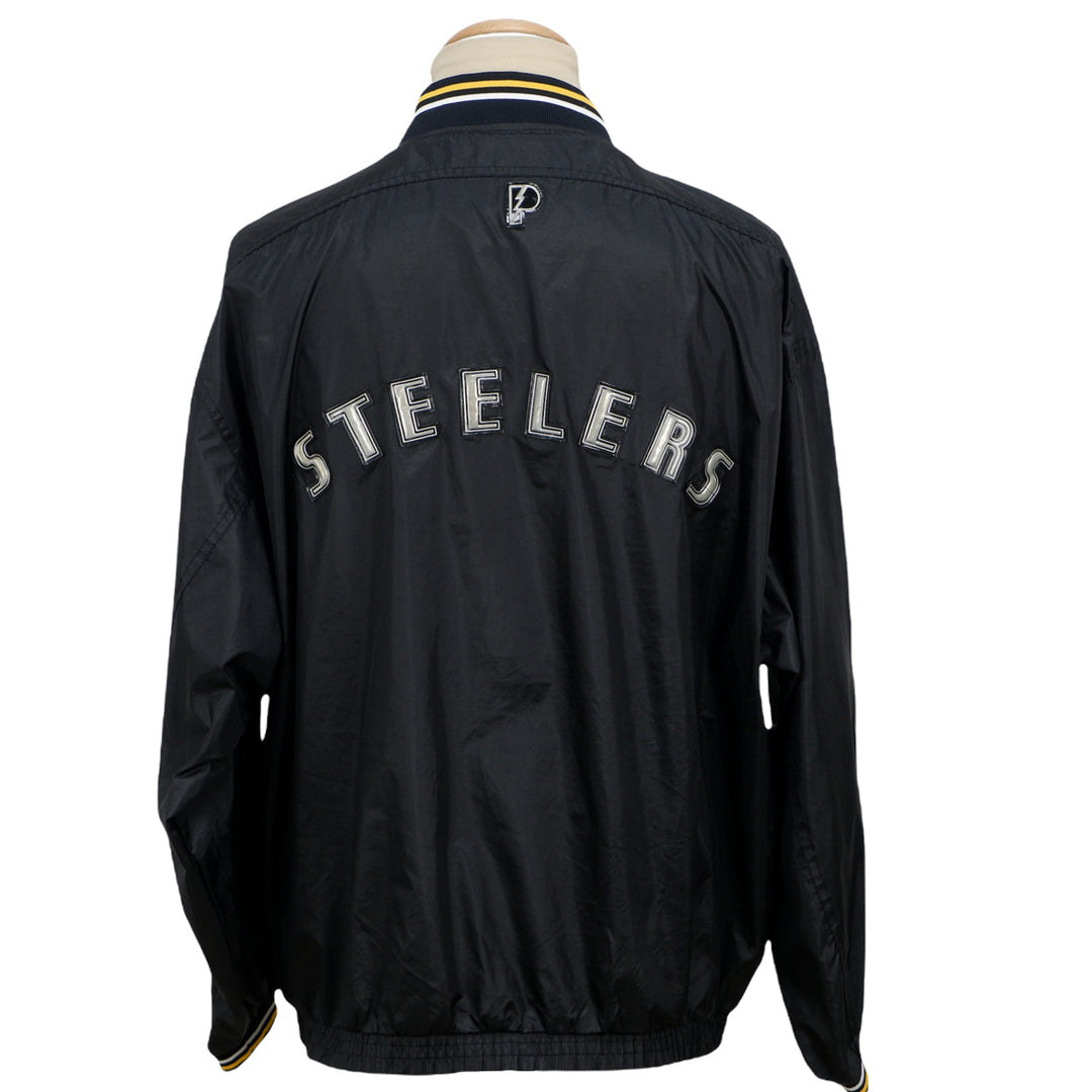 Pro Player Steelers Snap Button VTG Windbreaker Jacket