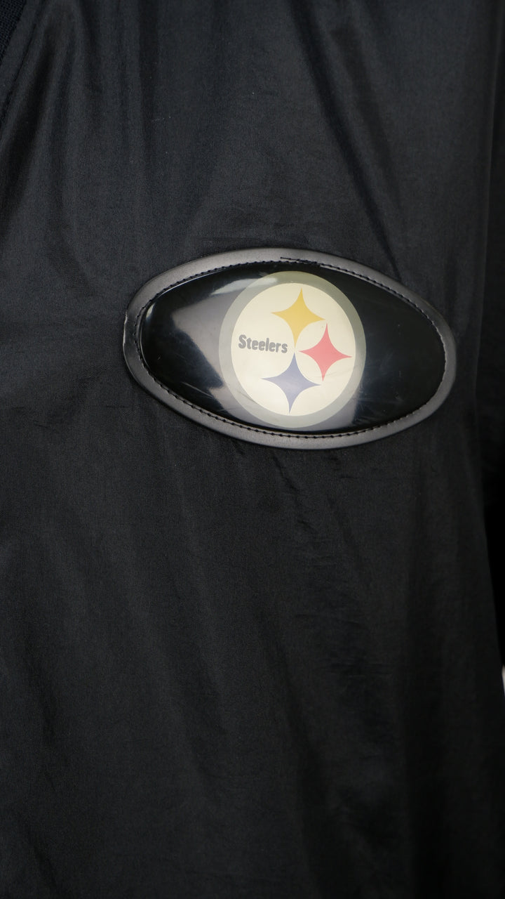 Pro Player Steelers Snap Button VTG Windbreaker Jacket