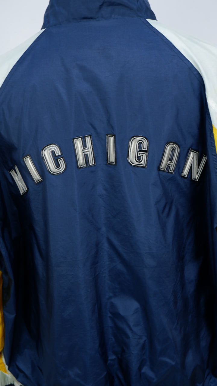 Pro Player The University Of Michigan Full Zip Windbreaker Jacket