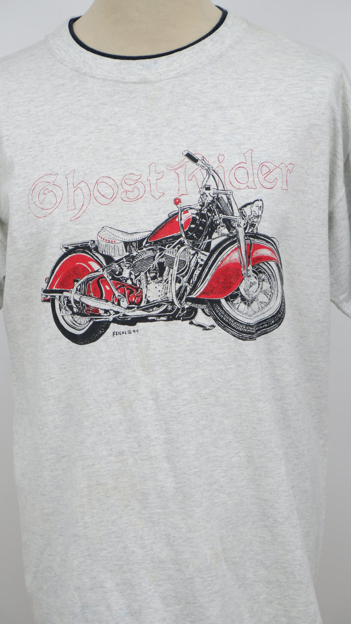 Vintage 94 Ghost Rider Layered Sleve T-Shirt Made In USA