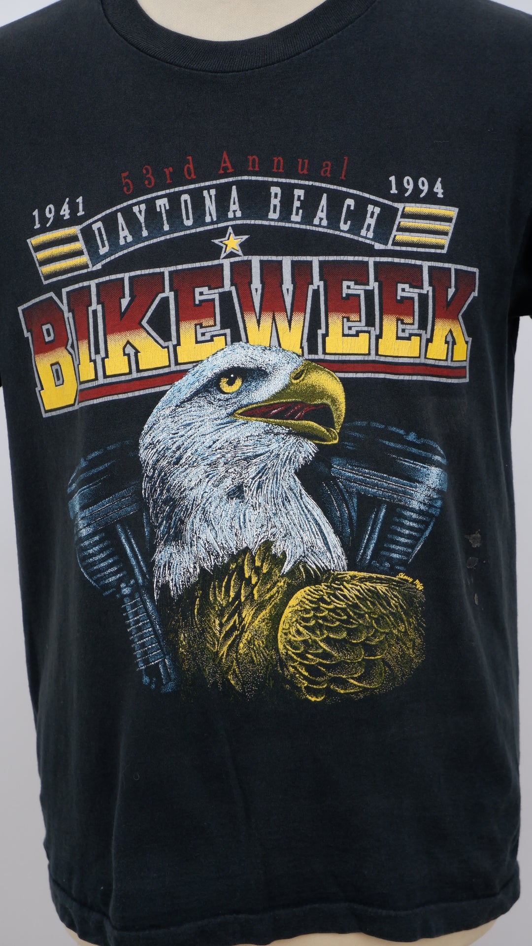 vintage 1994 Bike Week Daytona Beach Single Stitch T-Shirt Made In USA