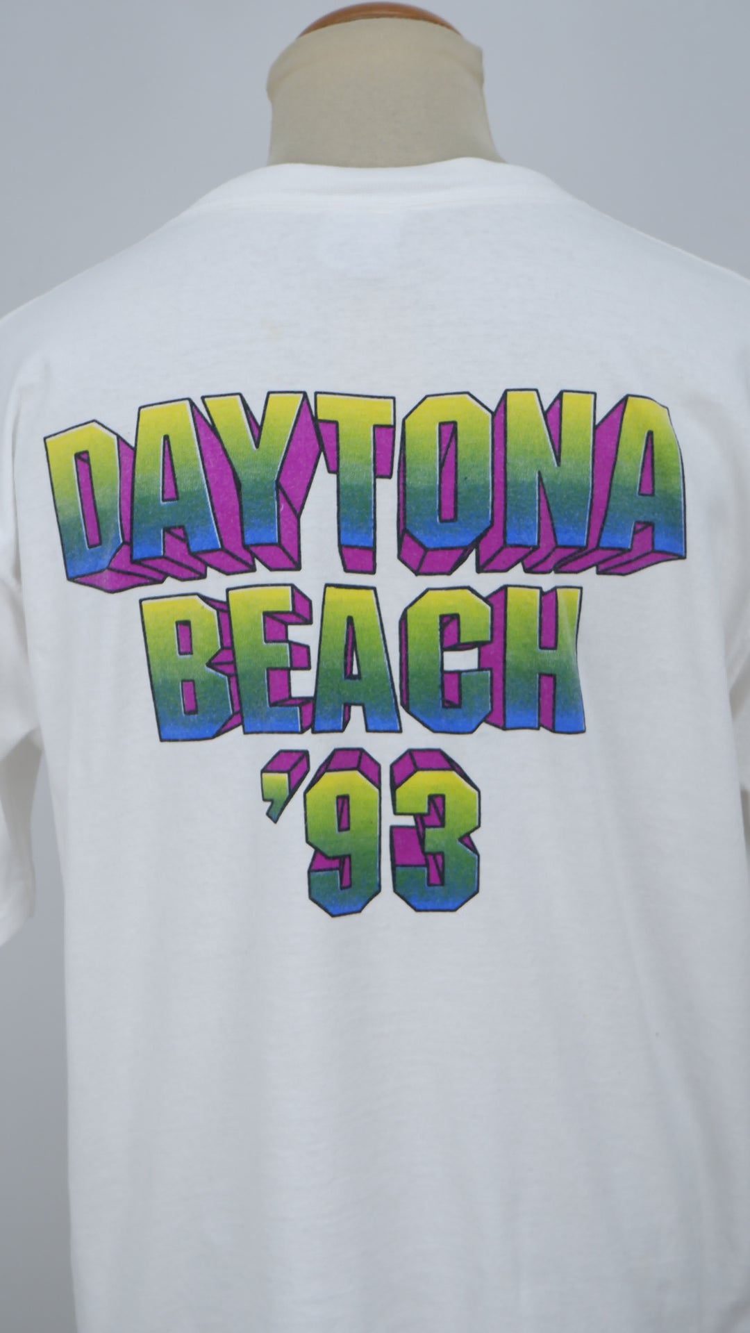 Vintage 1993 Daytona Spring Break Daytona Beach Single Stitch T-Shirt Made In USA