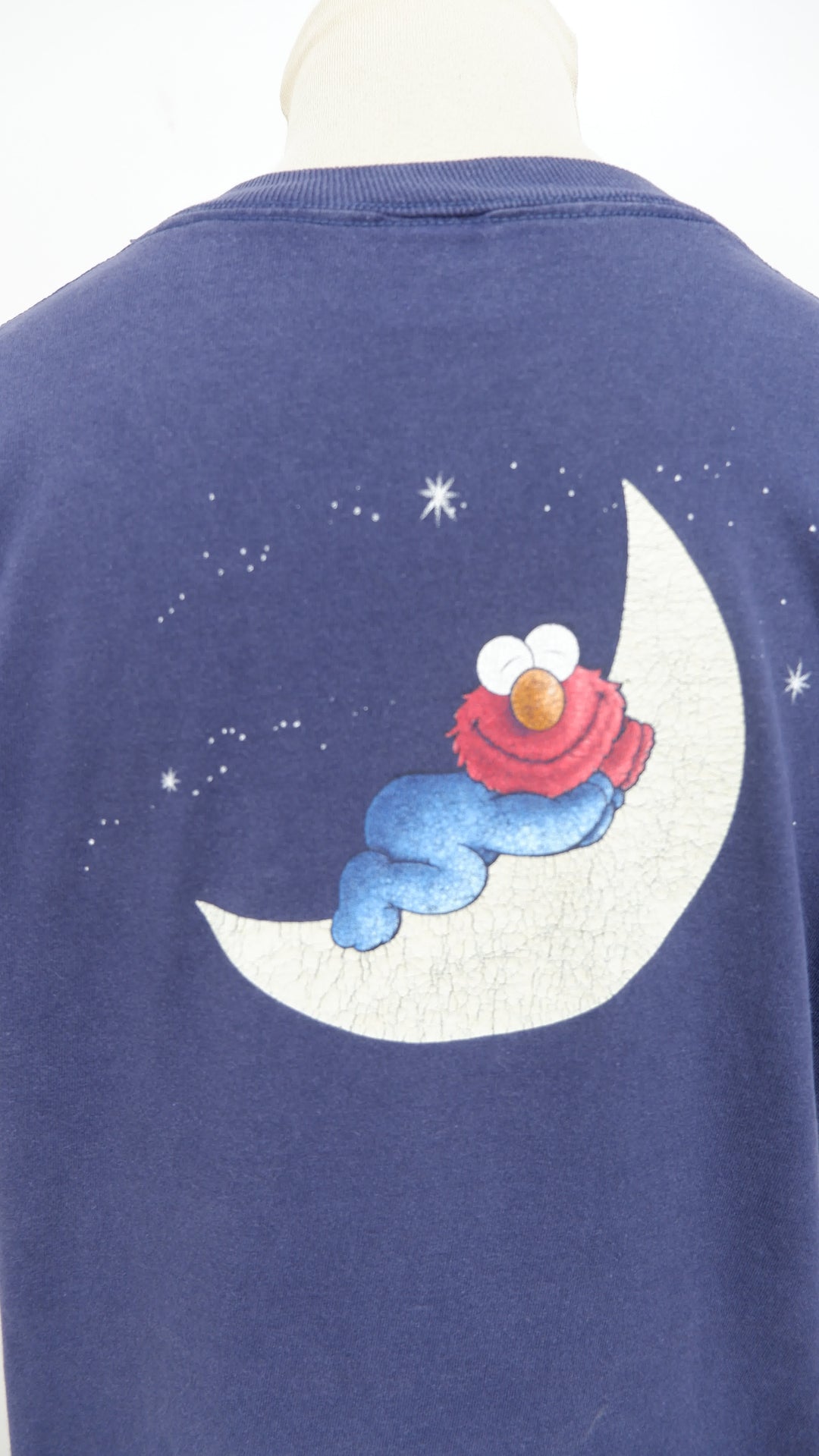 Sesame Street Elmo Half Moon Sleepy Single Stitch VTG T-Shirt