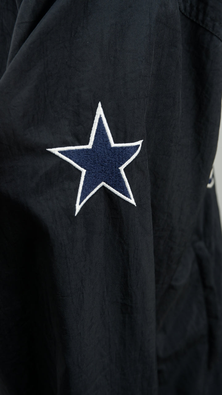 Pro Line NFL Dallas Cowboys Vintage V-Neck Windbreaker Pullover Jacket