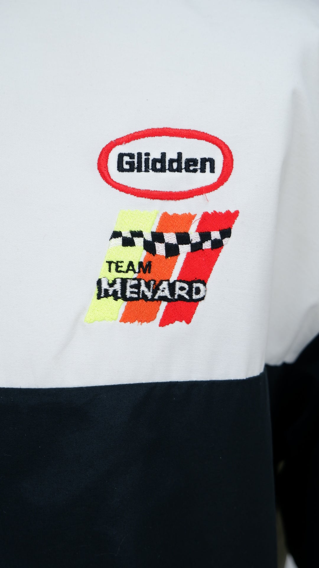 Team Menard Glidden Racing VNTG Full Zip Jacket Made In USA