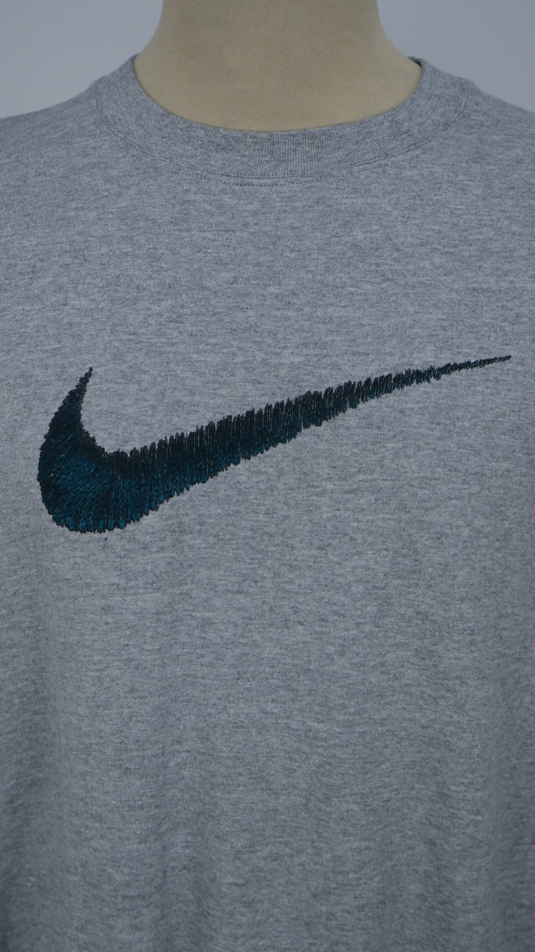Vintage 90's Nike Swoosh Printed Crewneck Sweatshirt Made In USA