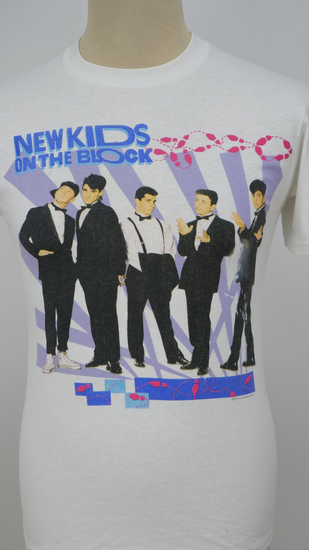 1989 New Kids On The Block Vintage Single Stitch T-Shirt Made In USA