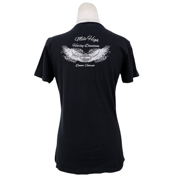 Ladies Harley Davidson Mile High V-Neck T-Shirt