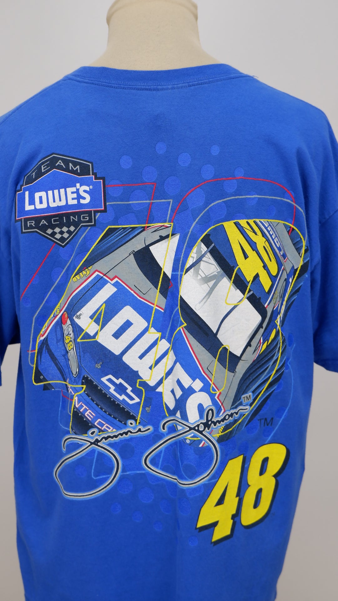 Vintage Gildan 2003 Jimmie Johnson Lowe's Team Racing Nascar T-Shirt