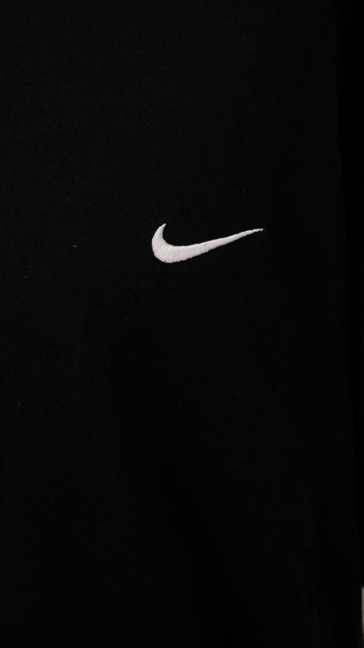 Vintage Nike Swoosh Embroidered Black T-Shirt