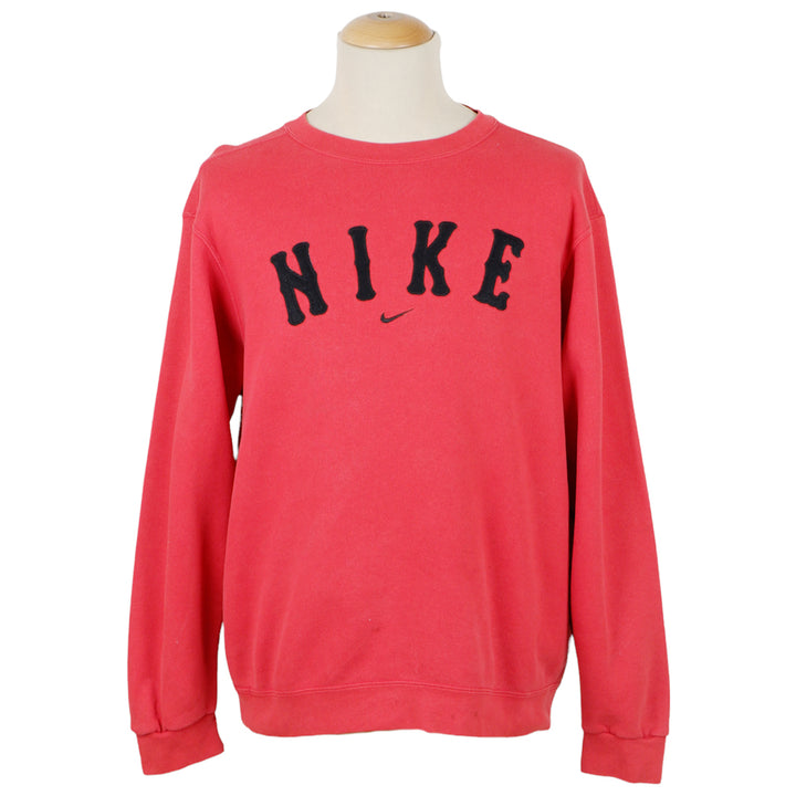 Vintage Nike Spell Out Patched Crewneck Sweatshirt