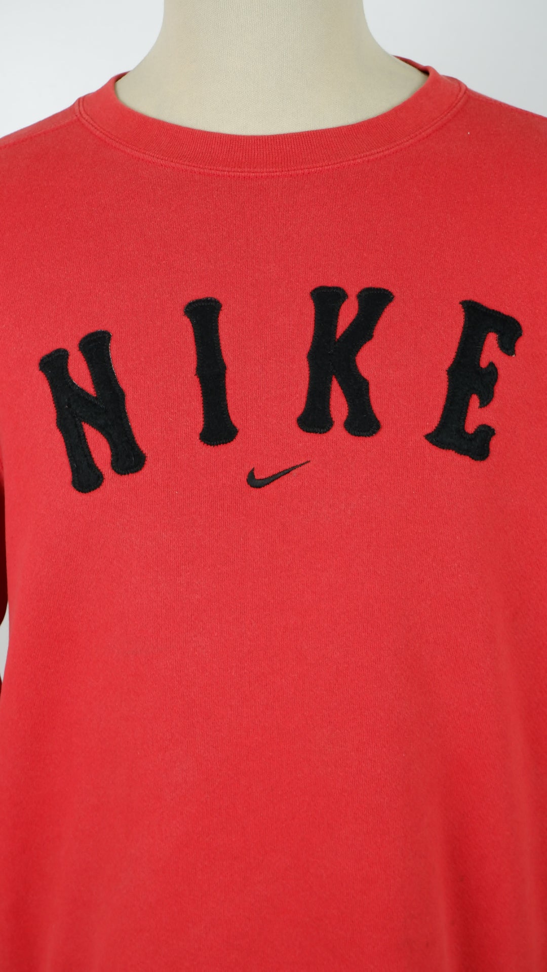 Vintage Nike Spell Out Patched Crewneck Sweatshirt