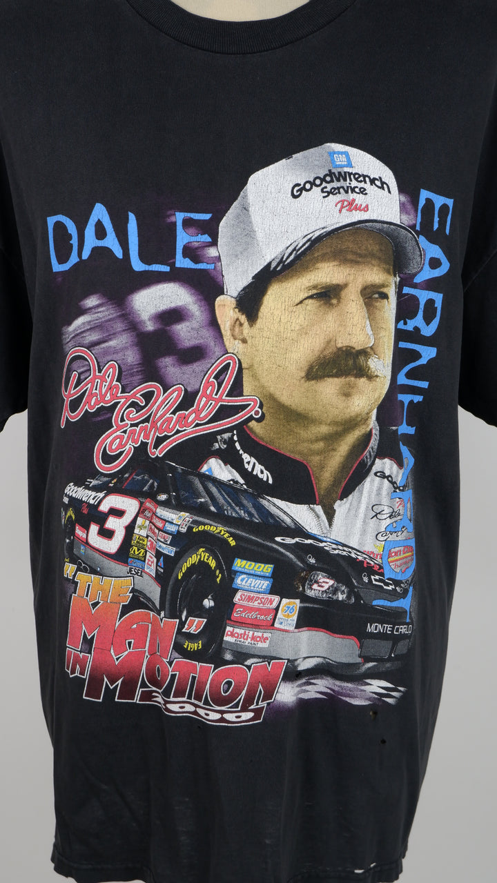 2000 Dale Earnhardt ' The Man In Motion' Nascar VNTG T-Shirt Distressed