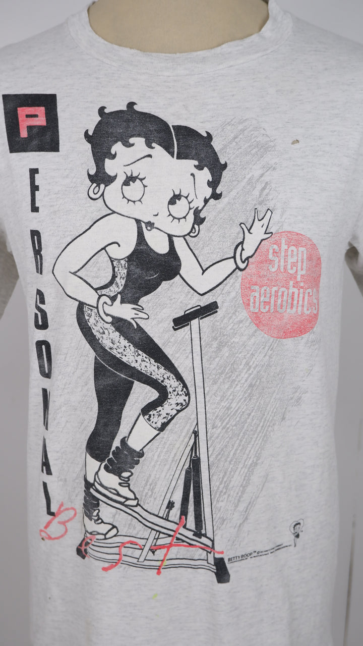 1991 Betty Boop Aerobics Single Stitch VNTG T-Shirt Changes Tag Made In USA