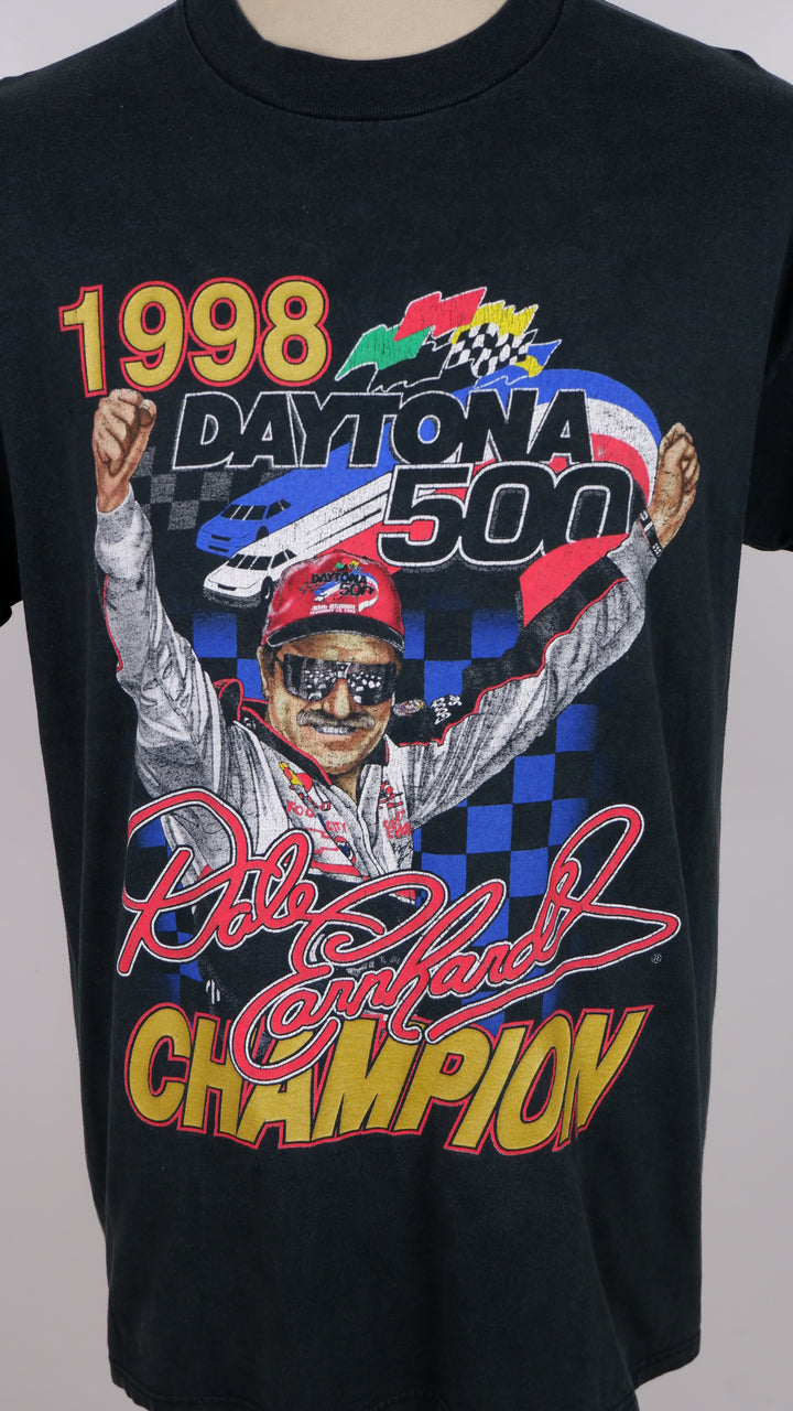 1998 Dale Earnhardt Jr. Daytona 500 Champion Nascar T-Shirt VNTG Made In USA