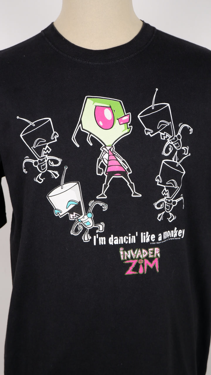 Vintage 2001 Viacom Invader Zim 'Dancin' Like A Monkey' T-Shirt