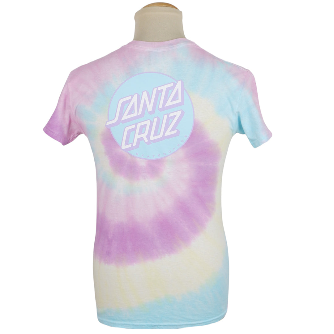 Mens Santa Cruz Skateboarding Spiral Tie Dyed T-Shirt