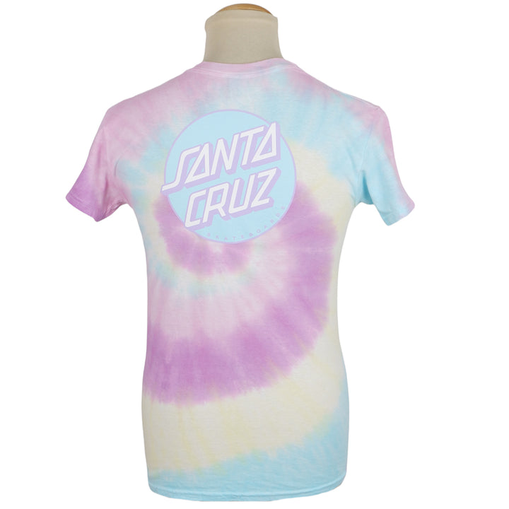 Mens Santa Cruz Skateboarding Spiral Tie Dyed T-Shirt