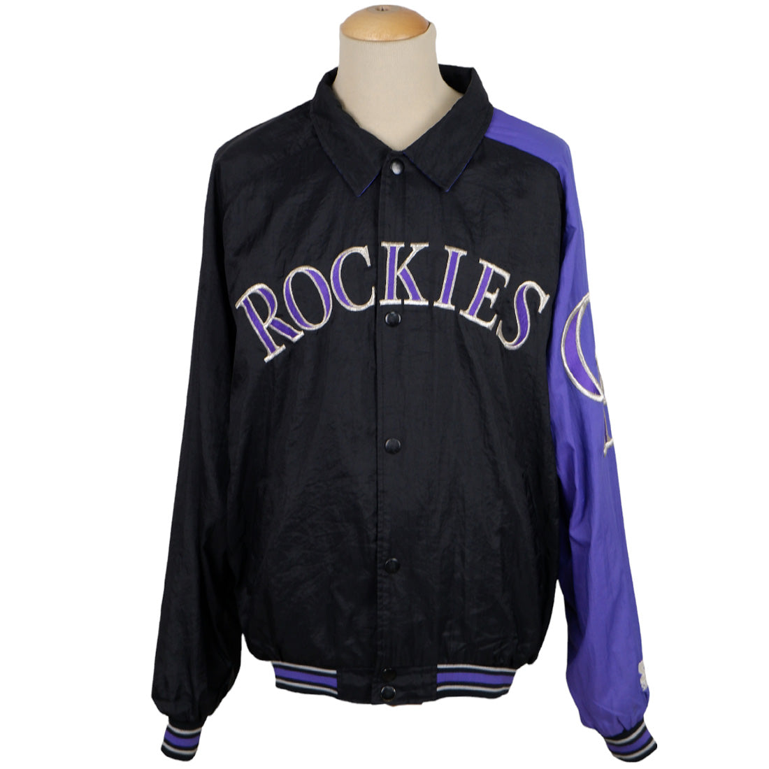 Colorado rockies starter jacket outlet