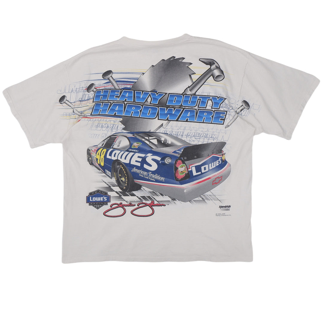 2002 Jimmie Johnson The Top Choice Lowe's Racing Nascar VNTG T-Shirt