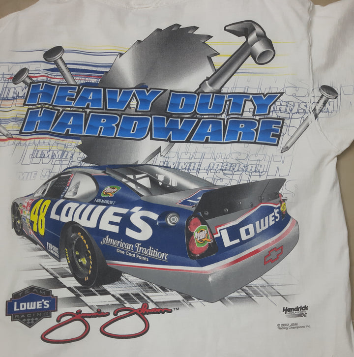 2002 Jimmie Johnson The Top Choice Lowe's Racing Nascar VNTG T-Shirt