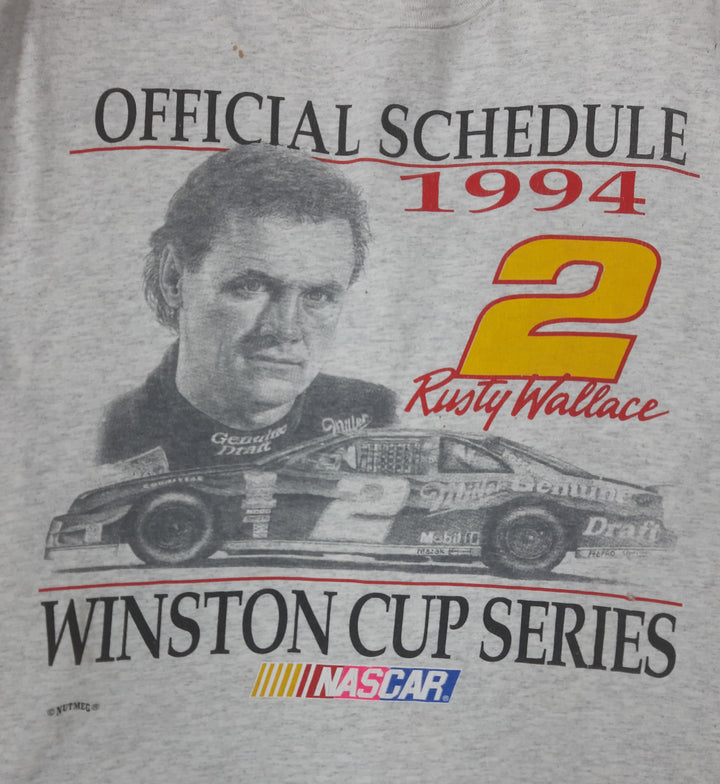 1994 Rusty Wallace Nascar Winston Cup Series Single Stitch T-Shirt VTG Made In USA