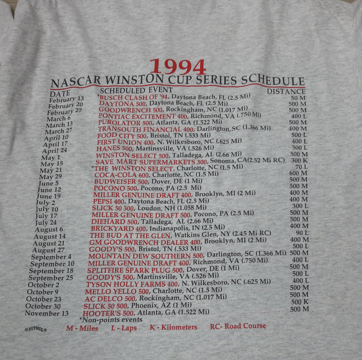 1994 Rusty Wallace Nascar Winston Cup Series Single Stitch T-Shirt VTG Made In USA