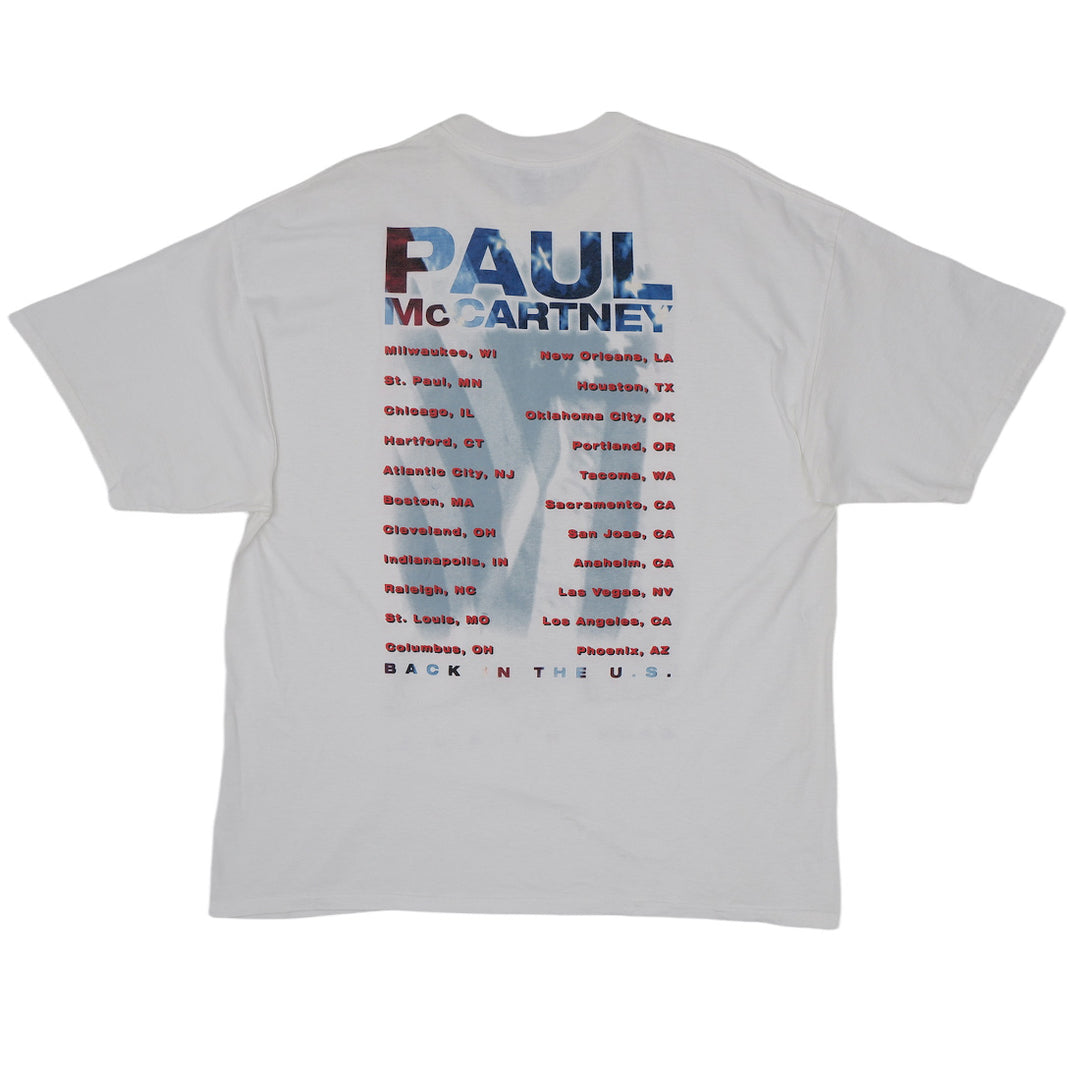 2002 Paul McCartney Back In The US Tour T-Shirt VNTG