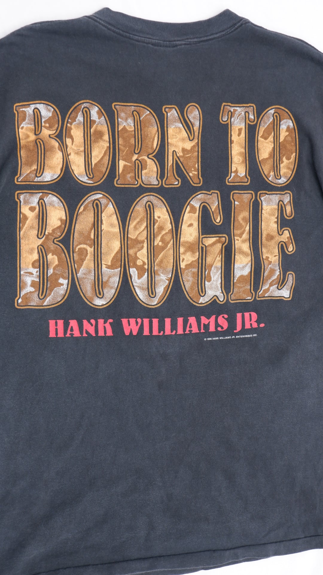 1996 Hanks Williams Jr. Born To Boogie VNTG Single Stitch T-Shirt Made In USA