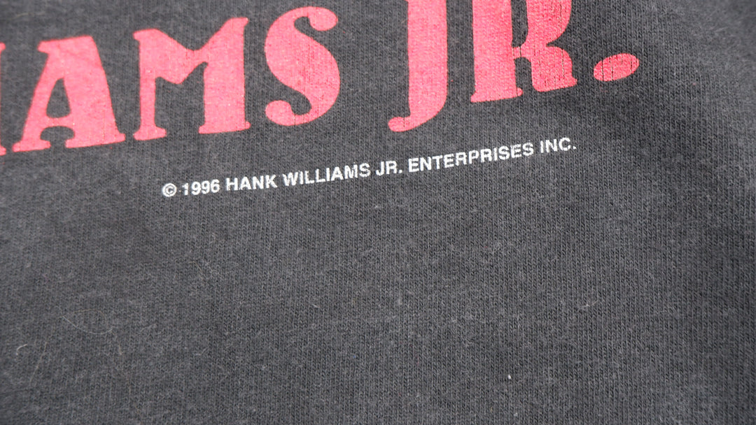 1996 Hanks Williams Jr. Born To Boogie VNTG Single Stitch T-Shirt Made In USA