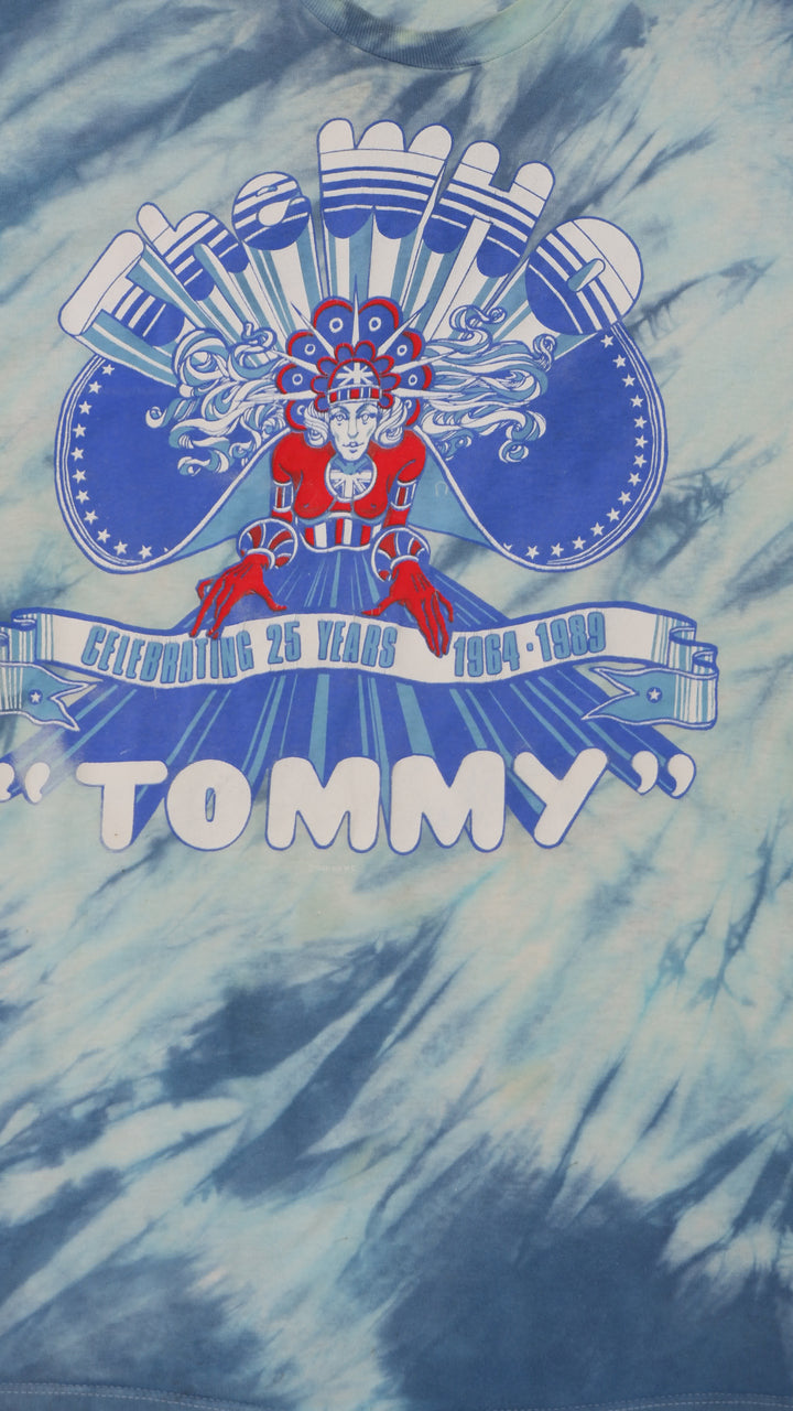 The Who 'Tommy' 25th Anniversary' Tie Dyed VNTG T-Shirt Single Stitch Made In USA