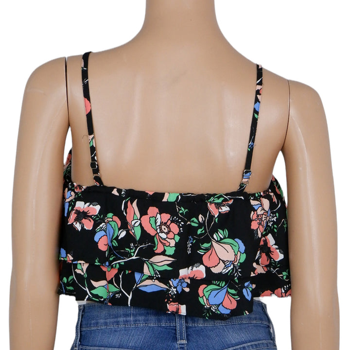 Girls Youth River Island Strappy Floral Crop Top