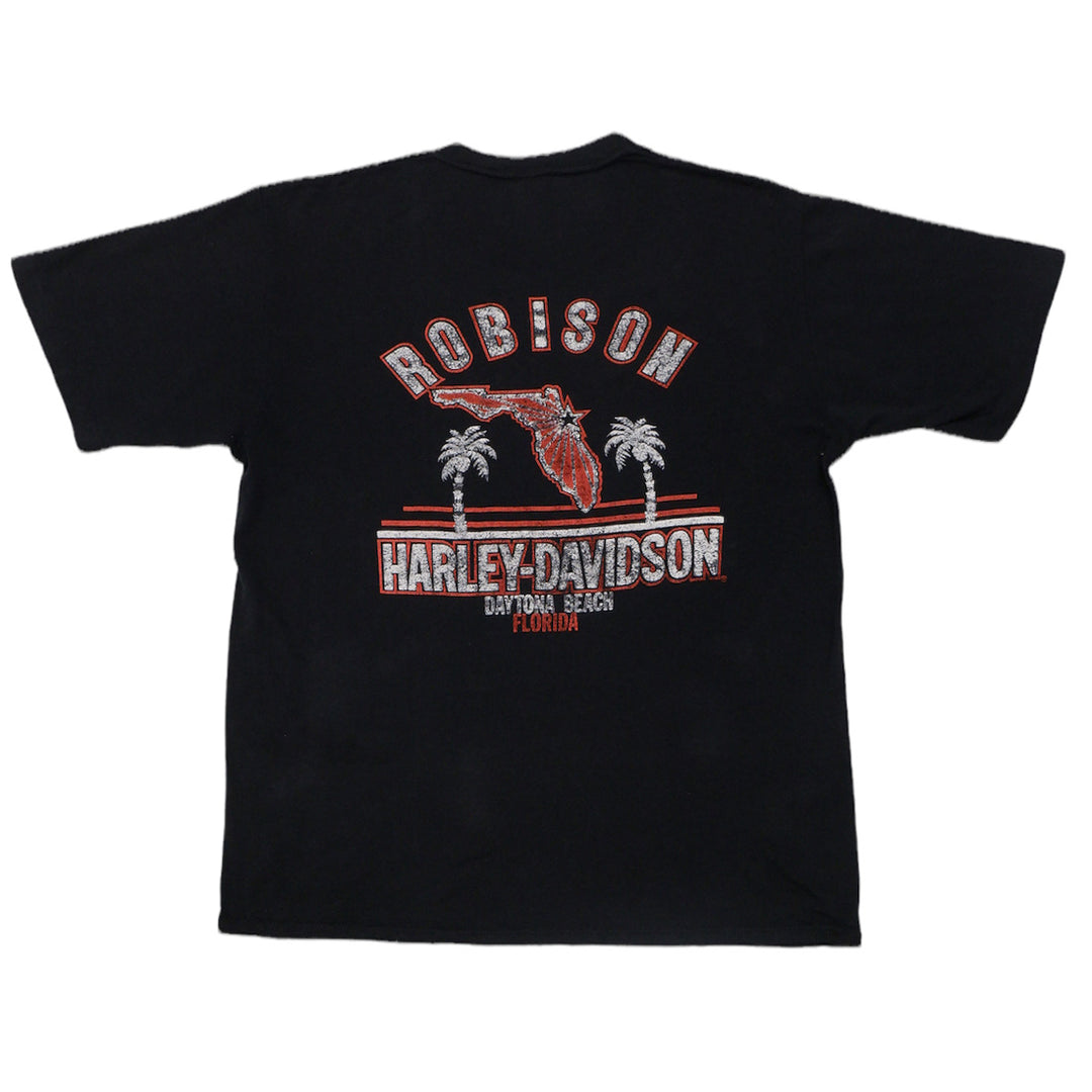 Harley Davidson Robison Daytona Beach Florida T-Shirt Single Stitch VNTG Made In USA