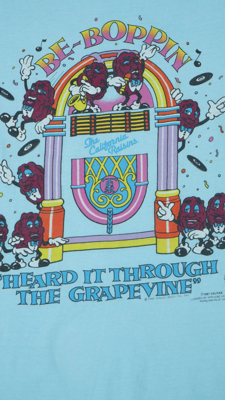 1987 The California Raisins ' Heard It Through The Grapevine' T-Shirt VNTG Single Stitch