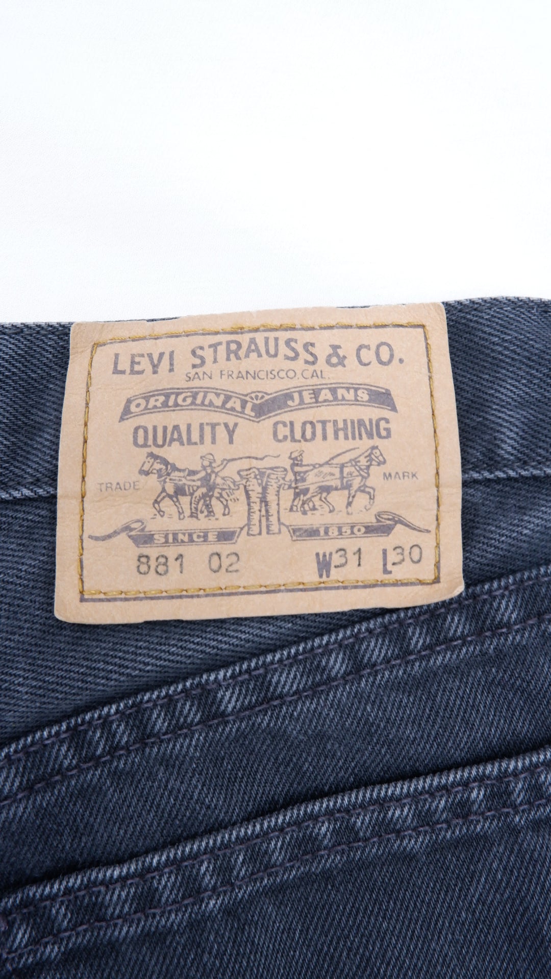 Vintage Levi Strauss # 881 02 Orange Tab Ladies Denim Pants