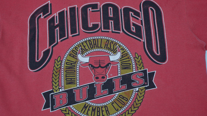 Nutmeg Mills Chicago Bulls NBA Member Club Single Stitch T-Shirt Made In USA