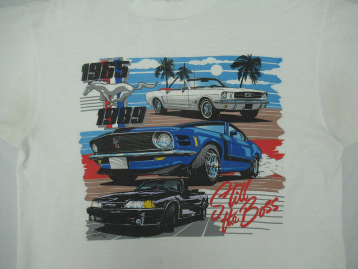 Vintage 88 Mustang Cars ' Still The Boss ' Single Stitch T-Shirt