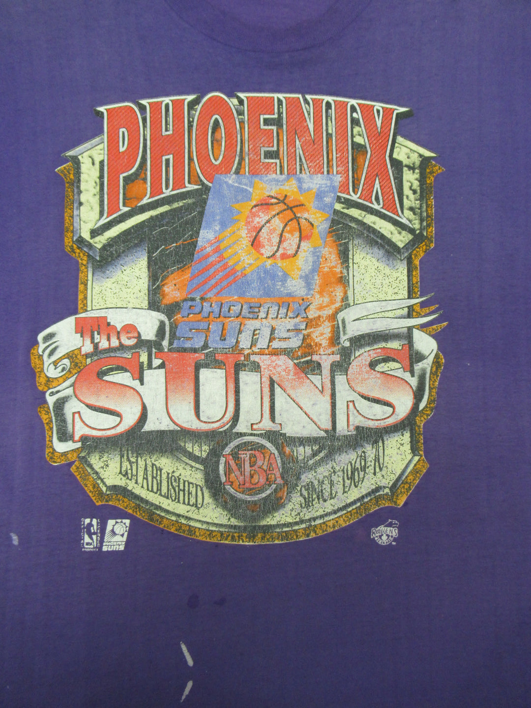 Raven Athletics Phoenix Suns NBA Single Stitch T-Shirt VNTG