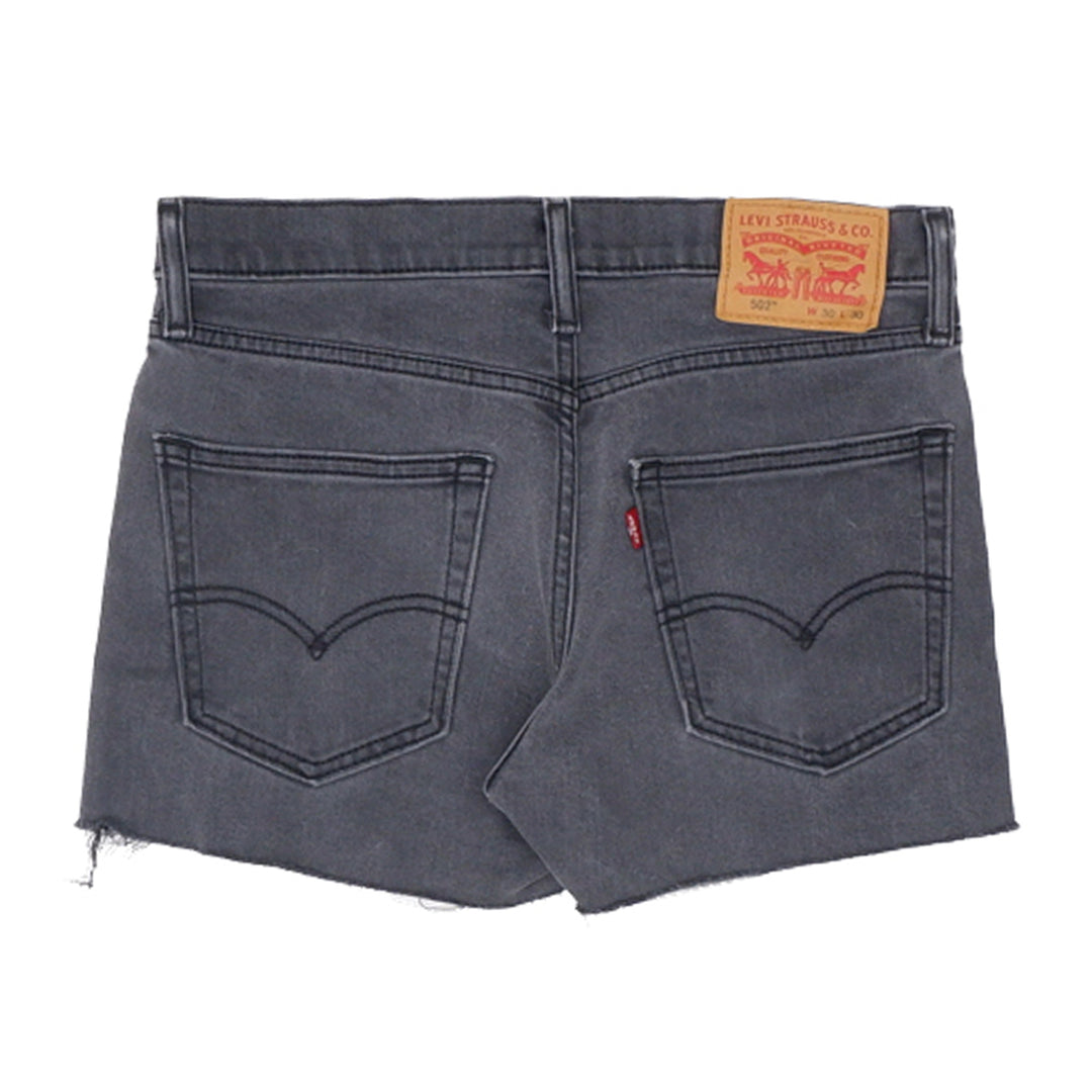 Ladies Levi Strauss # 502 Custom Black Denim Shorts