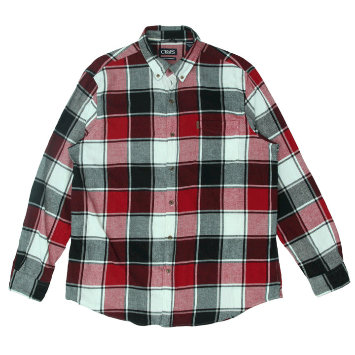 Mens Chaps Plaid Flannel Shirt