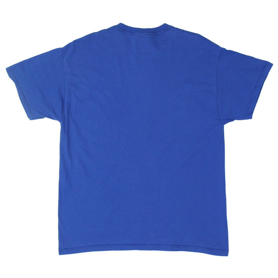 Mens Jerzees Plain Blue Crewneck T-Shirt