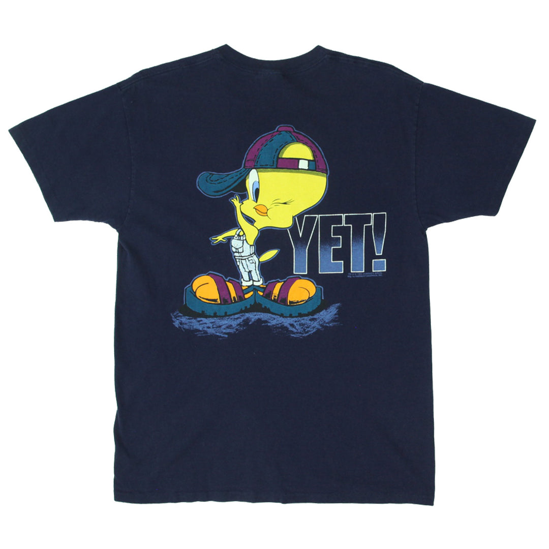 1995 Tweety Bird ' Im Not Stwessed Out Yet' Single Stitch T-Shirt VNTG