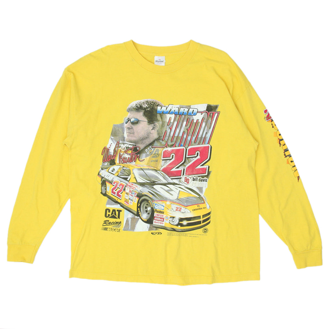 Ward Burton 22 Bascar Racing Long Sleeve VNTG T-Shirt Made In USA