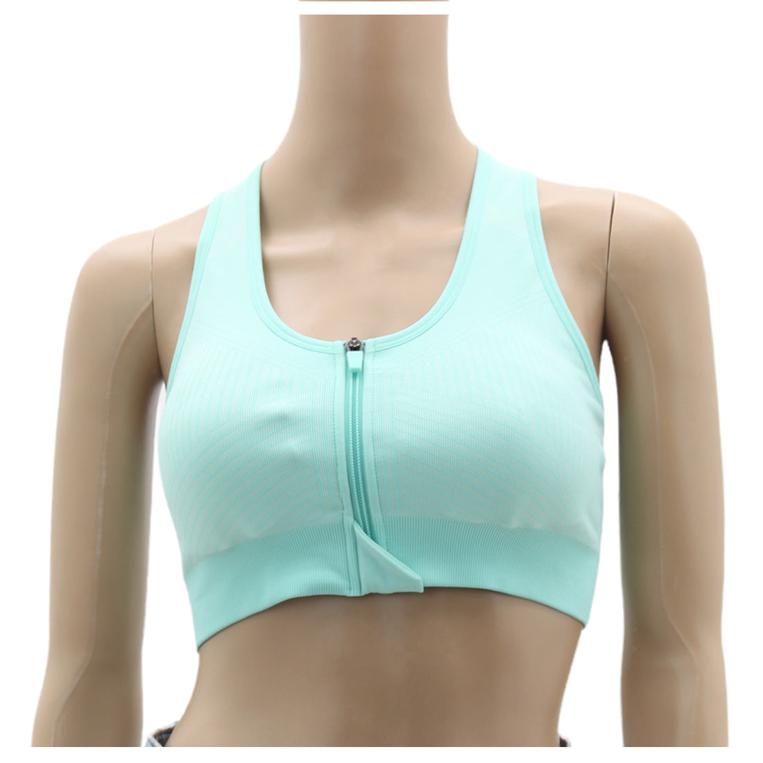 Ladies Athletic Works Front Zip Padded Sports Bra online Fashionrerun Fashion Rerun Vintage