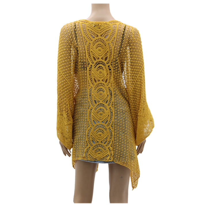 Ladies Temt Knit Yellow Cover Up