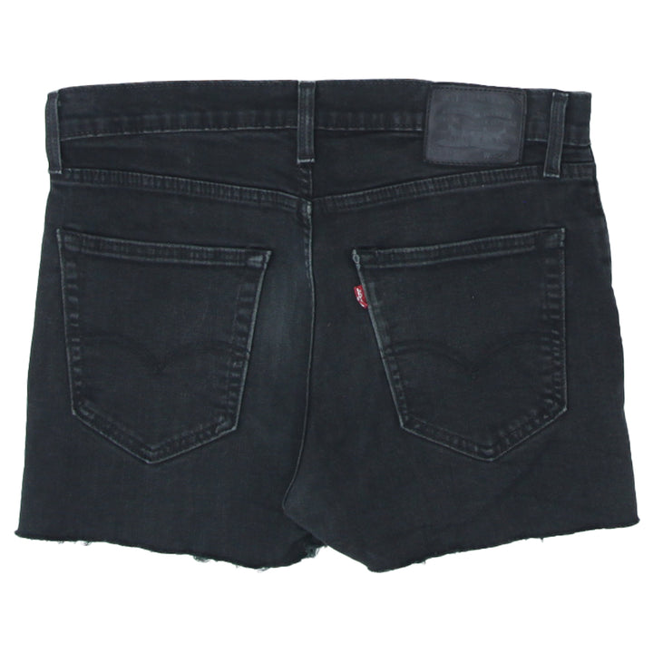 Ladies Levi Strauss # 512 Black Custom Denim Shorts